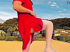 sissy crossdresser sexy dress big ass white gay boy lady boy sexy model