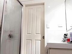 Wife shows off hairy pussy in raw display