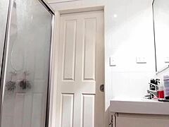 Wife shows off hairy pussy in raw display