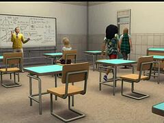 profesor se folla a su alumna en sala de clases