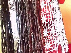 18 year ebony got fucked hard in her stalkings, oops