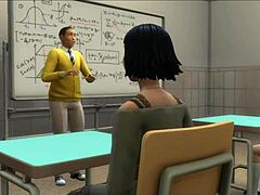 profesor se folla a su alumna en sala de clases