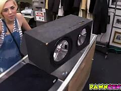 Blonde with small tits craves massive cock action