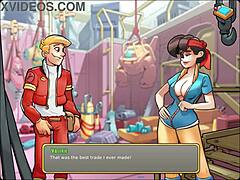 Curvy Valerie in Space Rescue Code Pink Trade with Huge Cock Creampie