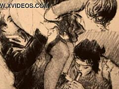 Vintage Erotic Drawings with Sensual Charm