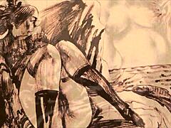 Vintage Comic Drawings Collection