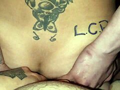 petite canadian girl rides in reverse cowgirl for deep anal. she bends over for doggy style assfucking in full video