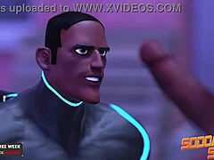 BBC Superhero Shoves Cock In Own Ass.