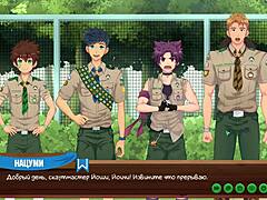 game friends camp episode 34 with russian voiceover and scoutmaster permission