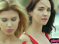 wow, check these four perfect lesbian teens in erotic action!