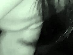 I’m amazed as this juicy milf strokes her lover’s cock till he explodes on her big tits