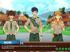 game friends camp episode 34 with russian voiceover and scoutmaster permission