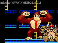 m u g e nr-18 deux - bowser koopa & donkey kong vs mario gay cartoon furry bareback.