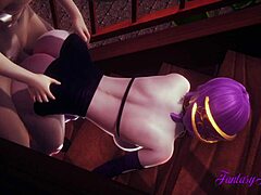 LOL KDA Hentai Evelyn in Hard Japanese Anime Action