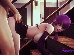 LOL KDA Hentai Evelyn in Hard Japanese Anime Action