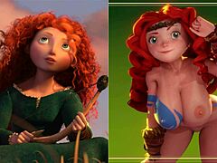 卡通公主们在Hentai对比V2中全裸 😍