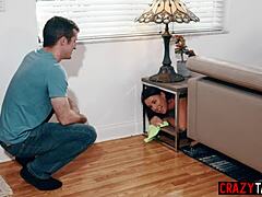 Riley Jacobs milf nanny fucked cleaning