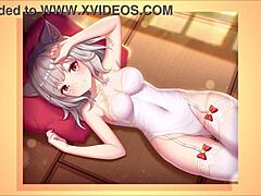 Hentai Girl Fantasy Slowly Undressing In Anime Game
