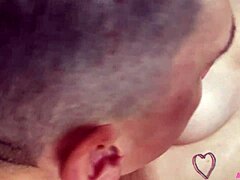 Roommate Rides Hard for Massive Cumshot on Stockings