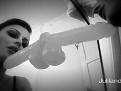 Brunette Sophie Dee Has Taken That Dildo Deep Down Her Throat