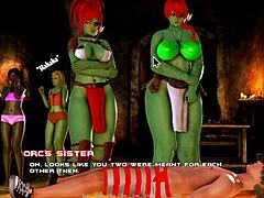 A MISTRESS ORC HAS APPEARED in breeding island ep 23 with big tits