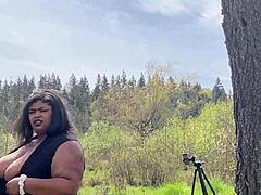 Chubby BBW Remi Takes Monster BBC on Giant Rock. That Ebony Creampie in Nature Was Insane!