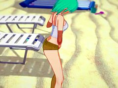 Bulma, caught jerking off in Kame House, wanna join?