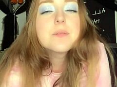 Slut with big clit sucks and toys wet pussy