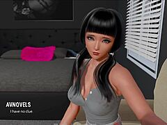 ripples in the game with cute teen character.