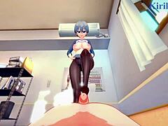 Hana Uzaki says, 'Tsuki, let's have intense sex in this POV hentai.'