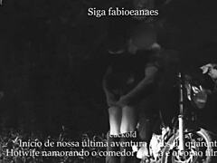 Married Woman Flashes on Street While Cuckold Voyeur Films