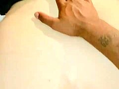 Watch this slow creampie with big black cock in interracial action