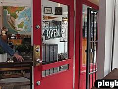 yo, check this cute canadian teen hailey afton strip down in hot gear