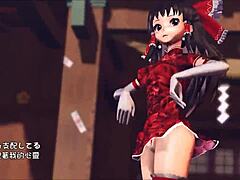 Check out Reim from Touhou in this Pinkcat 3D cartoon hentai