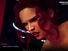 Hey, check this redhead teen goddess with big tits getting her pussy eaten in anime action