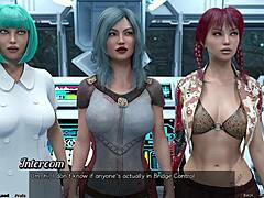 Stranded in Space: Hot Indian MILF in Curvy Outfit