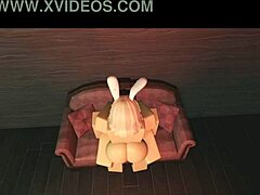 Roblox Porn Slamming My Bunny Slut Hard in Action