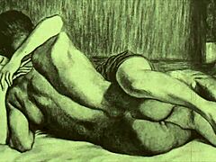 Vintage erotic illustration