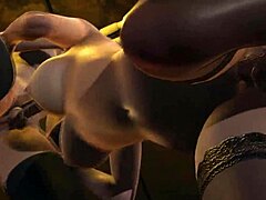 So, in Final Fantasy, Scarlet gets pounded by Tifa and Jessie in a wild double futanari 3some scene.