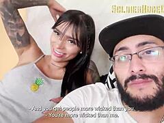 Brunette from hometown rides my huge cock tight.