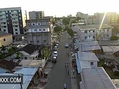 Ebony Beauty's First Date Turns Sensual With Spooning.