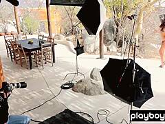 Skinny Stripper Slut Rips Clothes Outdoor