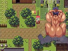 Tanned Natsuki in hentai game breeds with all men for pregnant end