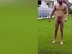 Neighbor Records Me Naked Outdoors, So I Bring Her Inside and Fuck Her Pussy Full of Cum