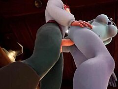 Elf Teasingly Fucks Night Elf Blindfolded in Kitchen Warcraft Porn Parody with Deepthroat and Anal