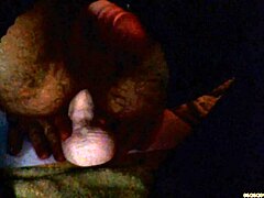 sissy whore mounts thick dildo in sexy stockings play 😏