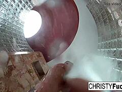 Wow, shower fun with Christy Dahlia and Ivan is unreal!