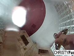 Wow, shower fun with Christy Dahlia and Ivan is unreal!