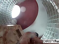 Wow, shower fun with Christy Dahlia and Ivan is unreal!