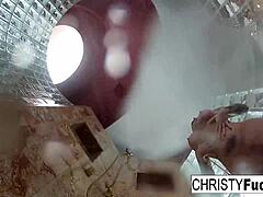 Wow, shower fun with Christy Dahlia and Ivan is unreal!